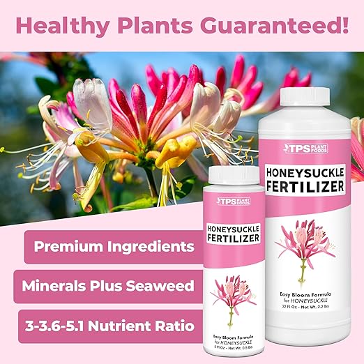 Honeysuckle Fertilizer for Honeysuckle Plants, Great for Vines, Shrubs, and Ground Covers, Liquid Fertilizer by TPS Plant Foods, 8 oz (250mL)