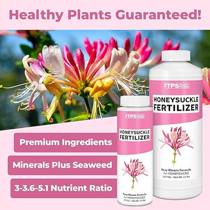Honeysuckle Fertilizer for Honeysuckle Plants, Great for Vines, Shrubs, and Ground Covers, Liquid Fertilizer by TPS Plant Foods, 8 oz (250mL)
