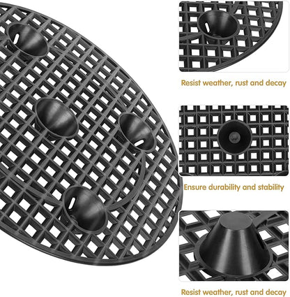 moonoom 8 Pcs Plants Pot Elevator, 12 Inch Plastic Flower Plant Stands, Portable Patio Planter Holder for Indoor Outdoor Preventing Floor Patio Deck from Damage and Rot