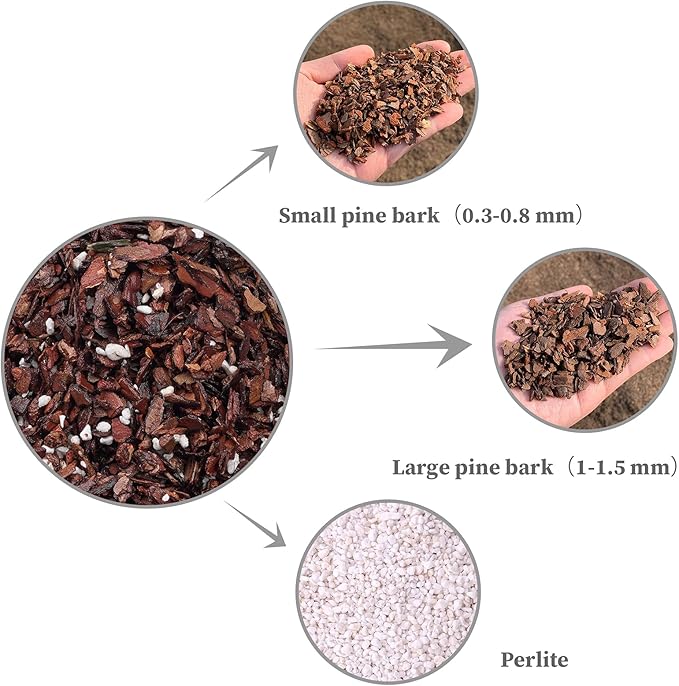 Orchid Potting Mix (1 qt) and Chunky Perlite (1 qt)
