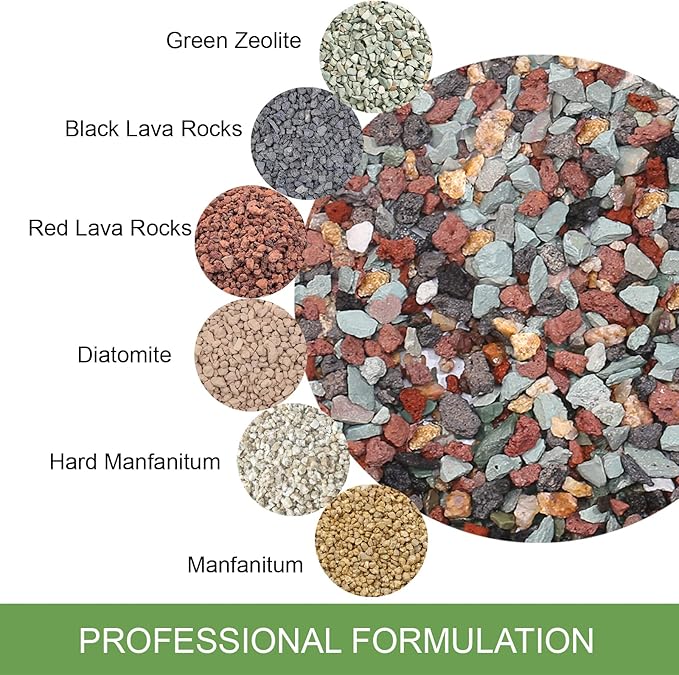 2.5lb Premium Horticultural Gritty Mix Lava Rock Pebbles Maifanitum Potting Soil Amendment -Perfect for Succulents, Cactus, Bonsai, Terrariums, and Fairy Gardening