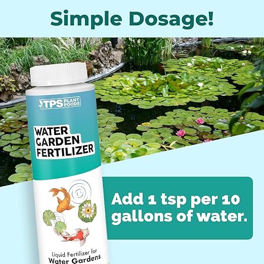 Water Garden Fertilizer, Complete Liquid Water Garden Plant Food, 8 oz (250mL)