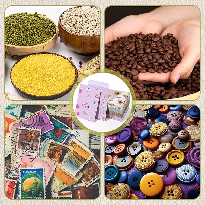 160 Pcs Seed Envelopes - 3.15 x 4.72 Inch Self Sealing Seed Packets for Flower & Vegetable Seeds Storage Easter Decorations Gifts