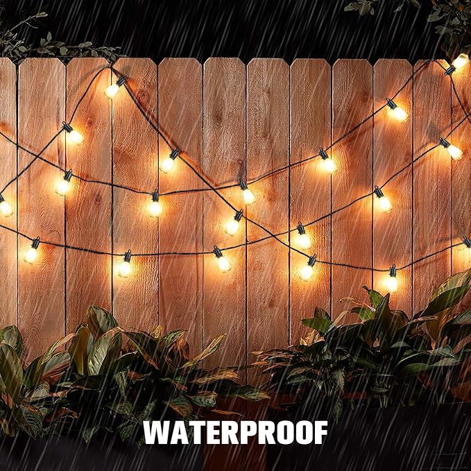 Solar String Lights Outdoor Waterproof 100ft with 52 Shatterproof,Solar Lights Outdoor Remote ST38 Vintage Edison Bulbs,Salor Ourdoor Light Hanging Lights Waterproof for Outside Backyard