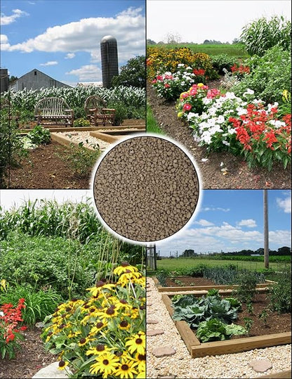 Soft Rock Phosphate (0-3-0) 20 Pounds Organic Fertilizer with Calcium & Minerals, Long-Lasting Soil Benefits for Vibrant Plants - Lancaster Agriculture Products