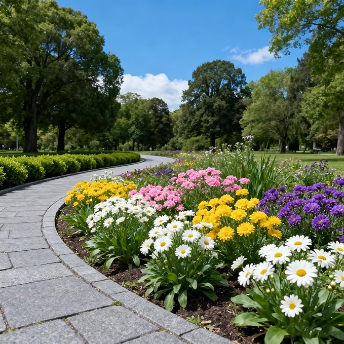 2000+ Pyrethrum Seeds, Mixed Color Pyrethrum Tanacetum Chrysanthemum Plant Garden Flower Seeds, Ideal for Chrysanthemum Flower for Planting Outdoor Perennial Garden Home Attracts Pollinators