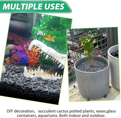 Succulent Rocks for Plants Tiny Pebbles for Planters 2.8LB Pea Gravel Bulk Course Sand Soil Small Decorative Stones for Indoor Bonsai Pots Cactus Top Dressing Aquarium Garden Landscape, Black
