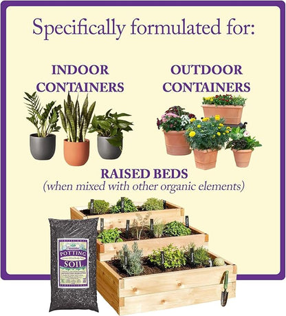 Esbenshade's Professional Lightweight Potting Mix, 14 Quart Bag - Soilless Blend for Indoor/Outdoor Plants - Raised Beds & Containers - Peat Moss, Perlite, Bark, Lime