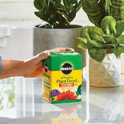 Miracle-Gro Water Soluble All Purpose Plant Food - Fertilizer For All Indoor or Outdoor Plants including Roses, Flowers, Vegetables, Houseplants, Trees, and Shrubs, 1.5 lbs.