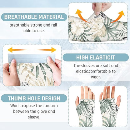 Gardening Sleeves for Women Farm Sun Protection Thorn Proof Cooling Arm Sleeves to Cover Arms for Garden Sports