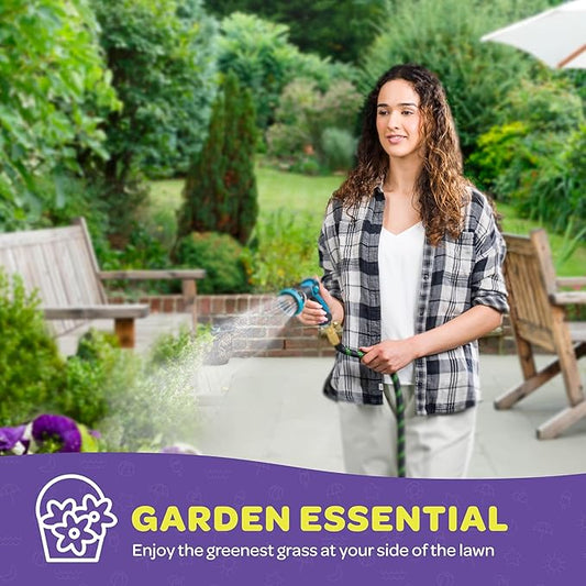 Hose Nozzle [2 Pack] Heavy Duty Hose Sprayer With 10 Adjustable Watering Patterns. Thumb Control Design, Comfortable Ergonomic Grip, Garden Hose Nozzle for Watering Plants & Lawns/Fun showers/Cleaning