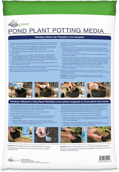 Aquascape Pond Plant Potting Media, Nutrient-Rich Aquatic Soil for Water Gardens, Supports Strong Root Growth, 215 Cubic Inches, 89002