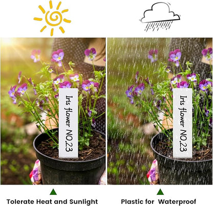 Plant Labels, 3-Inch Plant Markers,200Pcs Plant Tags, Plant Labels for Seedlings, Garden Labels with Pen for Identifying Seedlings, Flowers and Vegetables, White, Waterproof