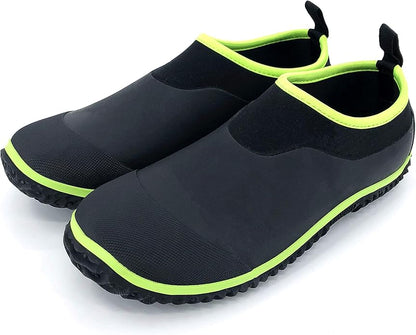 SYLPHID Men's Garden Shoes Women's Rain Shoe Waterproof Neoprene Camp Booties for Camping, Lawn Care, Gardening and Yard Work