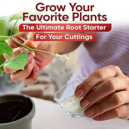 Hormex Rooting Powder #8,#16 (0.80-1.60% IBA) for Hardwood Plants, Trees & Shrubs - High Strength Root Powder, Root Stimulator for Plants, Rooting Hormone for Cuttings, Cloning, & Propagation (2 Pack)