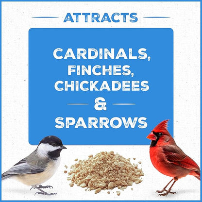 Pennington Select Chips & Bits Wild Bird Seed for Outside Feeders, High-Protein, No Hull & No Waste Bird Seed Blend, Sunflower Chips & Peanut Bits Attract Songbirds,15-lb. Bag