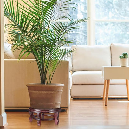 15.75 Inches Wooden Planter Stand Indoor Chinese Vase Fishbowl Display Stands Asian Vase Pot Traditional Stands for Home Indoor Plants Outdoor Decoration