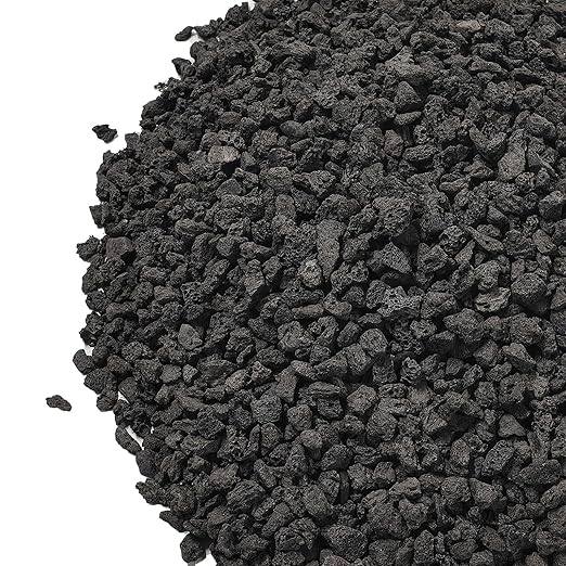 2.5lbs Small Lava Rocks for Plants Drainage, 1/5 Inch Black Gravel Mulch for House Plants, Succulent Rocks Pebbles for Planters,Cactus, Bonsai Tree, Pure Volcanic Rocks, Top-Dressing