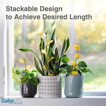 Safer Brand Home SH5026-3SR Houseplant Sticky Stake Insect Traps for Indoor Plants - 48 Traps Included - Controls Aphids, Whiteflies, Fruit Flies, Fungus Gnats, and Other Insects