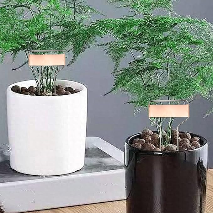 40 PCS 4 Inch Metal Plant Label Stakes, Metal Plant Labels, Copper Plant Tags with 1 Maker Pen for Flowers Vegetables Seedlings Seed
