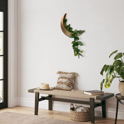 Moon Wall Planter - Hanging Moon Decor Perfect for Boho, Hippie, and Witchy Gifts for Women - Wall Planters for Indoor Plants and Outdoor Plants