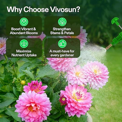 VIVOSUN Bloom Juice (0-6-4), Flowering Supplement Liquid Fertilizer for Flowering Stage, Concentrated Plant Food for All Flowering Plants, 32 Ounces/1 Quart (Pack of 2)
