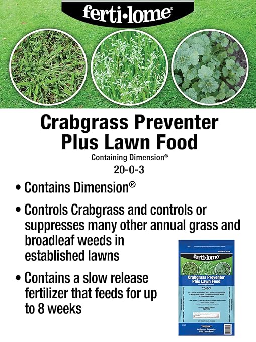 Fertilome (11907) Crabgrass Preventer Plus Lawn Food w/Dimension 20-0-3 (16 lbs.)