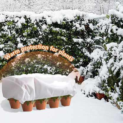DECOHS 3 Pcs Rectangular Winter Plant Freeze Protection Cover - 39.3" x 17.7" x 15.7" Balcony Planter Box Cover - Frost Bags Wraps Blanket for Flower Boxes