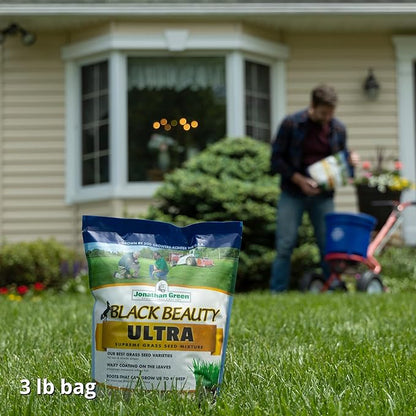 Jonathan Green (10321) Black Beauty Ultra Grass Seed - Cool Season Lawn Seed (3 lb)