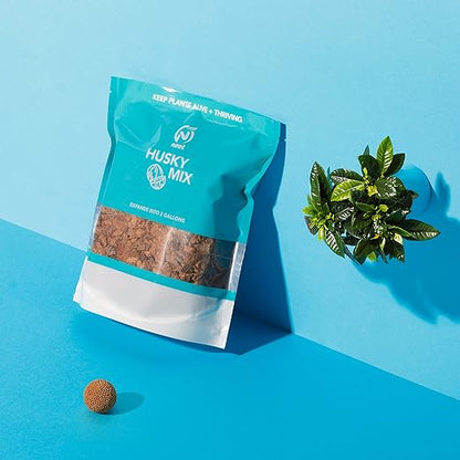 Noot Indoor Coconut Chips Husk Bark Potting Mix Coco Coir Brick. Avoid Root Rot with Fast Draining Soil. Houseplant, Monstera, Fiddle Leaf Fig, Orchid. Hydrate in Bag for ~ 2 Gal.