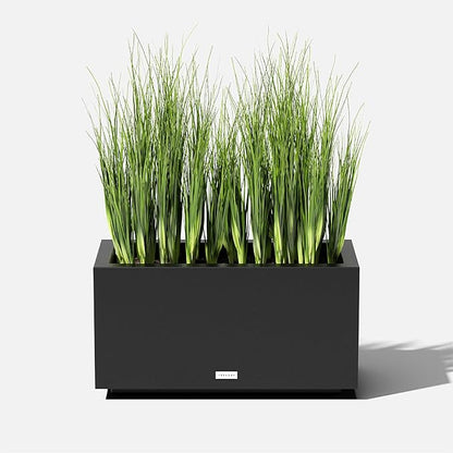 Veradek Block Series Long Box Planter - Large Rectangular Planter for Indoor or Outdoor Patio/Porch | Durable All-Weather Use with Drainage Holes | Modern Décor for Tall Plants, Flowers or Shrubs