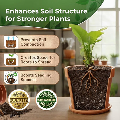 Professional Peat Moss | for Container and Garden Plants | All Natural Lightweight Soil Additive | Large 2.2 Quarts | Made in USA