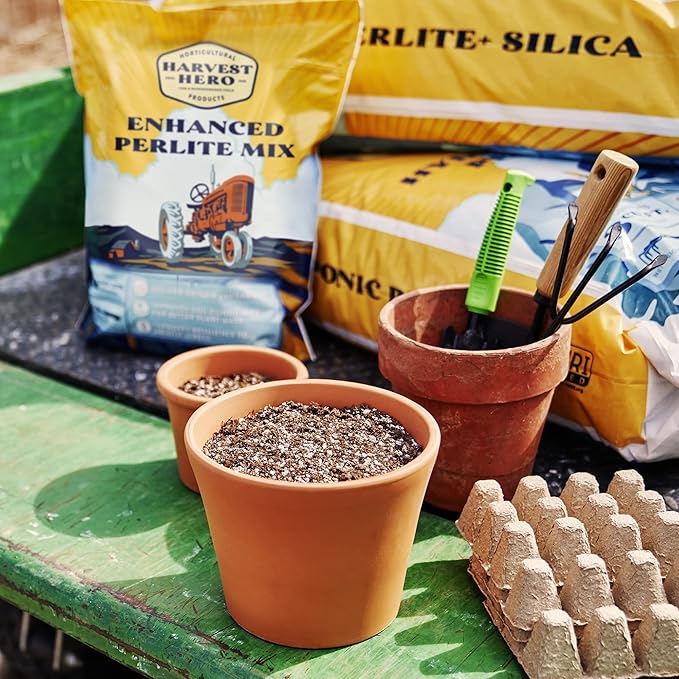 Perlite+ Silica - Promotes Strong Plants - Used for Hydroponic Growing Systems, Transplanting, and Potting Soil (3 CF)