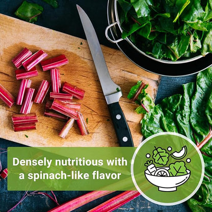 Sow Right Seeds - Rainbow Swiss Chard Seeds for Planting - Non-GMO Heirloom Packet with Instructions to Plant and Grow a Home Vegetable Garden - Nutritious Chard Greens for Cooking (3)
