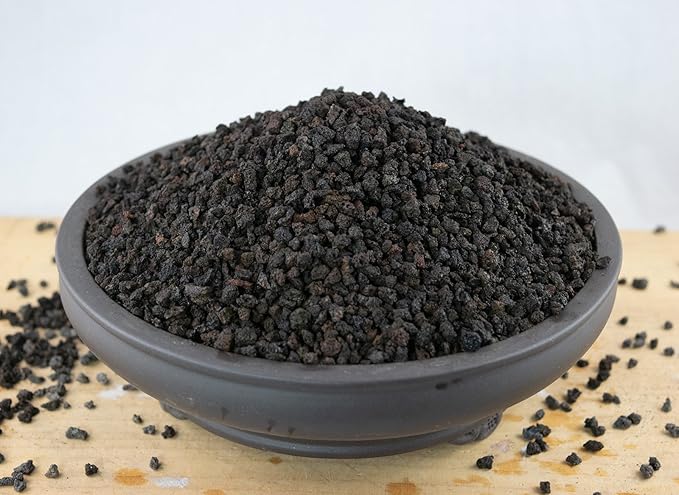 2 Gal. 1/8" Horticultural Black Lava for Top Dressing, Cactus & Succulent, Bonsai Tree Soil Mix, Top Dressing