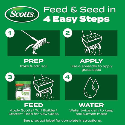 Scotts Turf Builder Starter Fertilizer for New Grass, Use When Planting Seed, 14,000 sq. ft., 42 lbs.