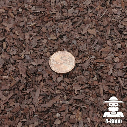 Orchid Bark for Plants, Organic Pine Bark for Proper Root Development for Phalaenopsis, Cattleyas, Dendrobiums, Oncidiums, Paphiopedilums and More (2qt, Small(4-8mm))