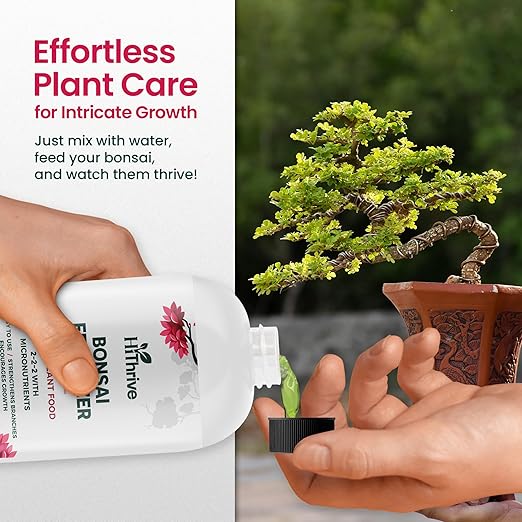 32oz Bonsai Tree Live Liquid Plant Food - Makes 64 Gallons of Bonsai Fertilizer Liquid, Premium Macronutrient Formula Enriched with Micronutrients for Healthy Roots, Branching & Foliage