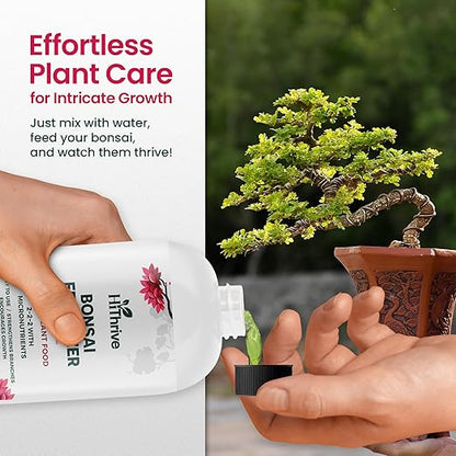 32oz Bonsai Tree Live Liquid Plant Food - Makes 64 Gallons of Bonsai Fertilizer Liquid, Premium Macronutrient Formula Enriched with Micronutrients for Healthy Roots, Branching & Foliage