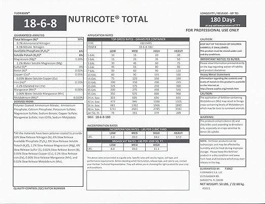 Nutricote Orchid Food by Orchid Nerd, 15-Ounce (Orchid Ferlizer) 18-6-8 Slow Time Release