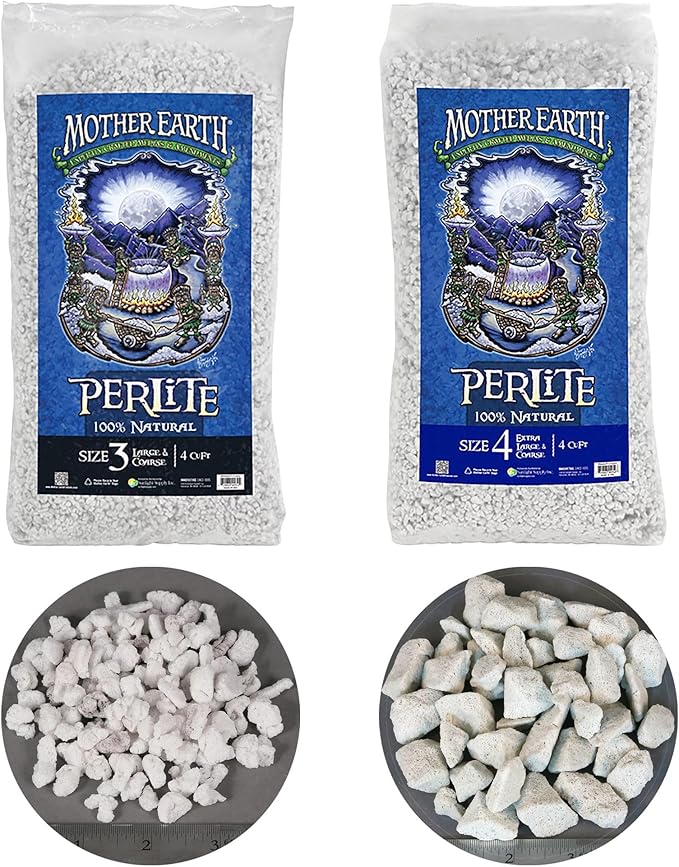 Mother Earth Perlite Natural, Size 3 Large and Coarse, 4 cu. ft.