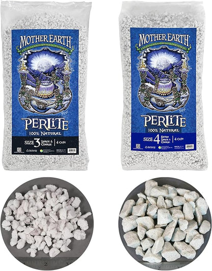 Mother Earth Perlite Natural, Size 3 Large and Coarse, 4 cu. ft.