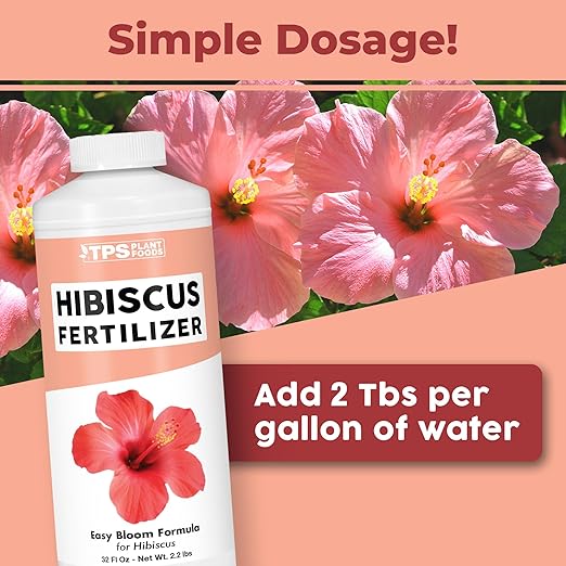 Hibiscus Fertilizer for Tropical and Flowering Plants, Liquid Plant Food, 32 oz (1 Quart)