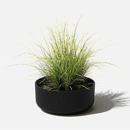 Veradek Mason Series Kona Bowl Planter - Round Planter for Indoor or Outdoor Tabletop/Balcony | Durable Plastic-Stone Composite Material | Modern Décor for Flowers, Succulents, Small Plants