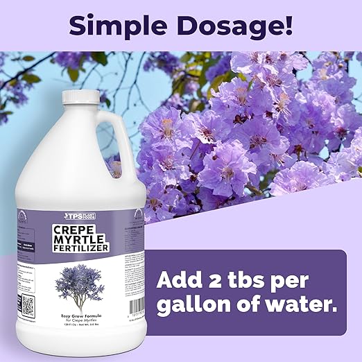 Crepe Myrtle Fertilizer, Complete Liquid Crepe Myrtle Tree Plant Food, 1 Gallon (128 oz)