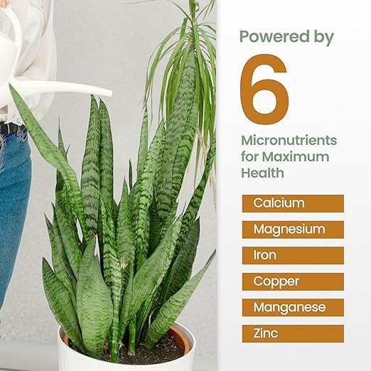 32oz Snake Plant Fertilizer for Snake Plant Live - Makes 192 Gallons of Fertilizer for Indoor Plants, Ideal for Healthy Growth, Strong Leaves, and Vibrant Color - Rich in Macro & Micronutrients