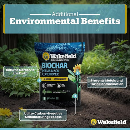 Wakefield Biochar with CarbonBoost One Cubic Foot Bag