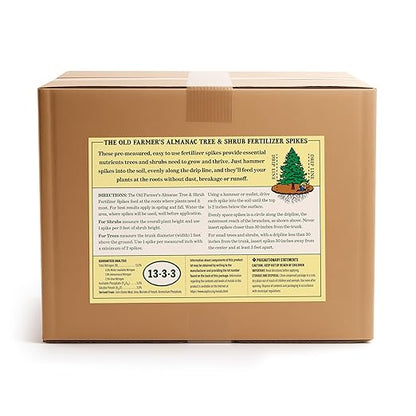 The Old Farmer's Almanac Tree & Shrub Fertilizer Spikes (Case of 72 Spikes)