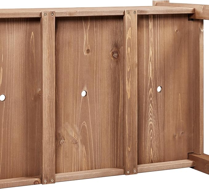 Topeakmart Wooden Garden Planter Boxes 48 X 23 X 30in Elevated Raised Garden Bed Outdoor with Legs Wooden Gardening Box for Flower/Vegetable/Herb/Tomato/Backyard/Patio, 2pcs