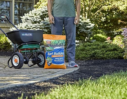 Scotts Turf Builder Summer Lawn Fertilizer Plus Water Maximizer, Safe for All Grass Types, 12,000 sq. ft., 28.26 lbs.